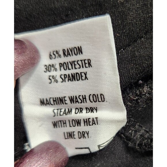 PINK + Dolphin Black "foreign." Short Sleeve Sweatshirt Tunic Dress, Medium - Picture 8 of 9